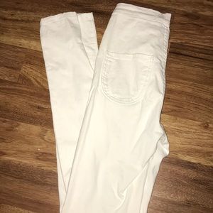 White high waisted jeans